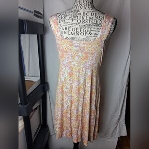 SO Floral Womens Large Midi Dress